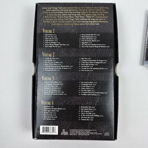 Johnny Cash Vintage Vaults 4 CD Box Set Collection Vol 1-4 - Picture 2 of 8